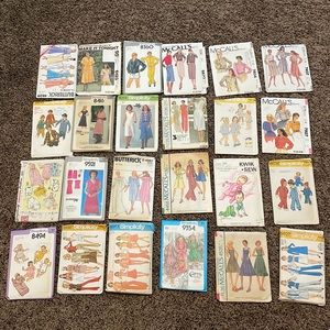LOT Vintage Sewing Patterns